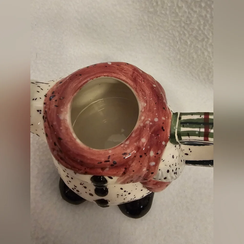 Vintage Julie Ueland Snowman Teapot